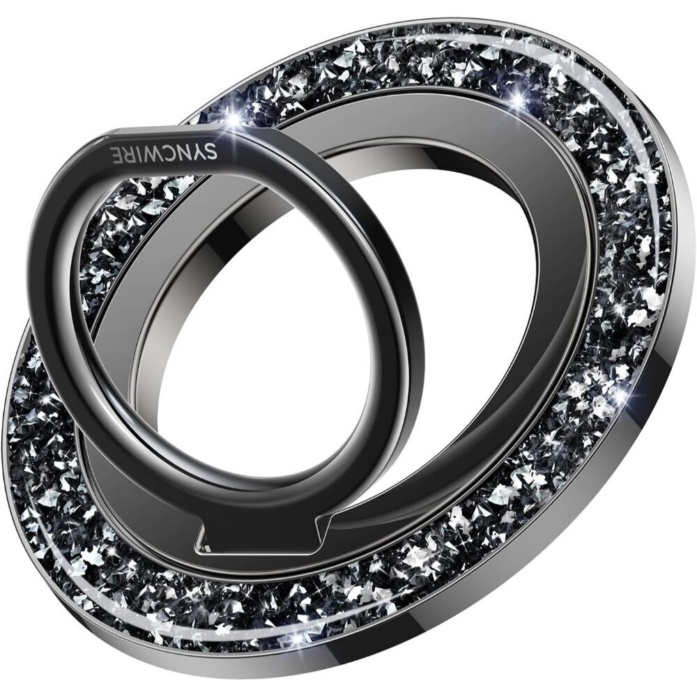 Magnetic Phone Ring Holder for MagSafe - Glitter Phone Grip Stand with 360° Rota